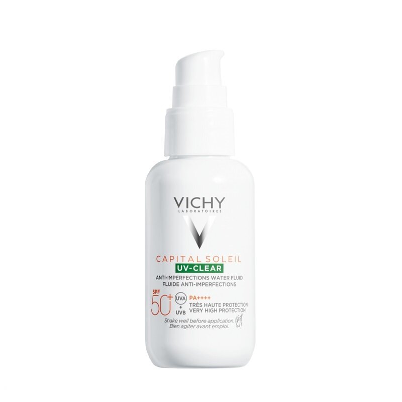 Vichy Капиталь Солей UV-Clear Невесомый солнцезащитный флюид для лица против несовершенств SPF50+ 40мл