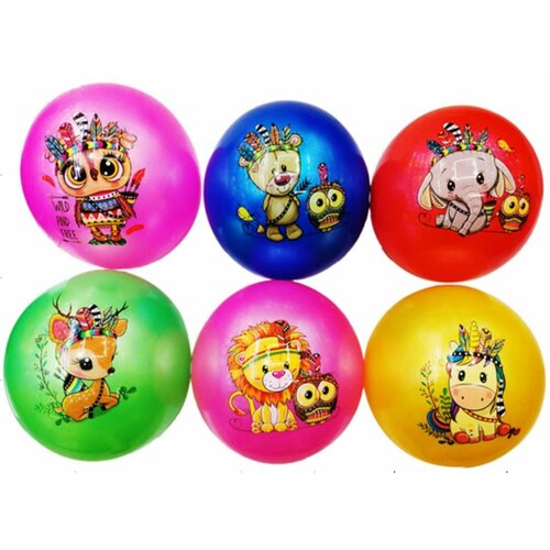 Мяч детский 22см 6 цв в ассорт в п 335₽