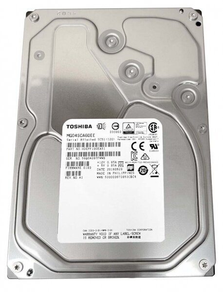 Жесткий диск Toshiba MG04SCA60EE 6Tb 7200 SAS 3,5" HDD