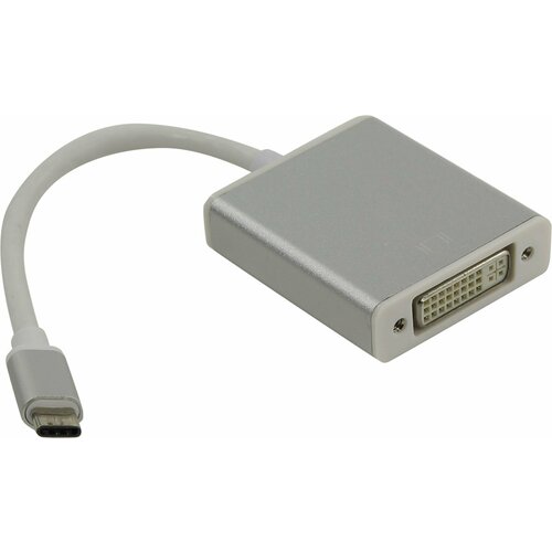 Кабель-адаптер B&P USB-C -> DVI (F) 0,2м серебристый переходник для macbook usb type c to usb
