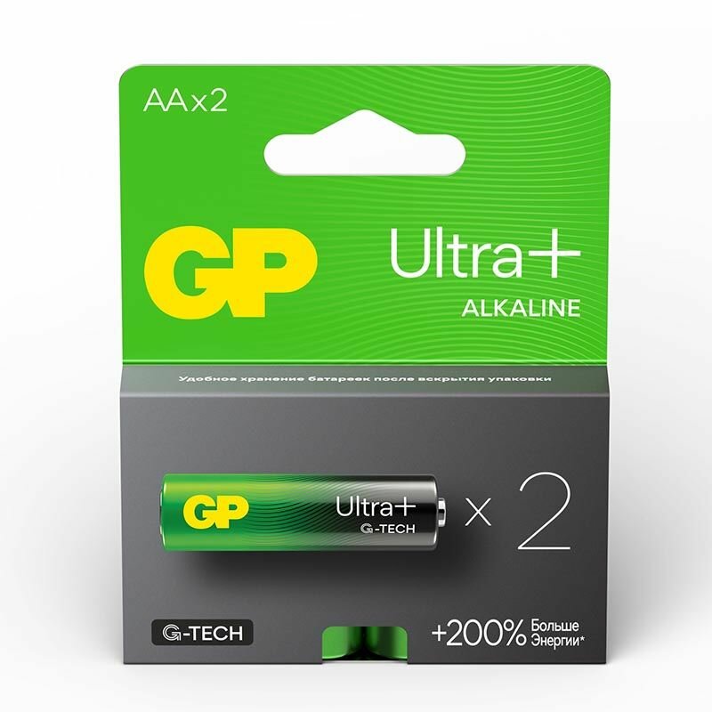 Батарейка GP LR6 BL2 (15AUP) UltraPlus NEW