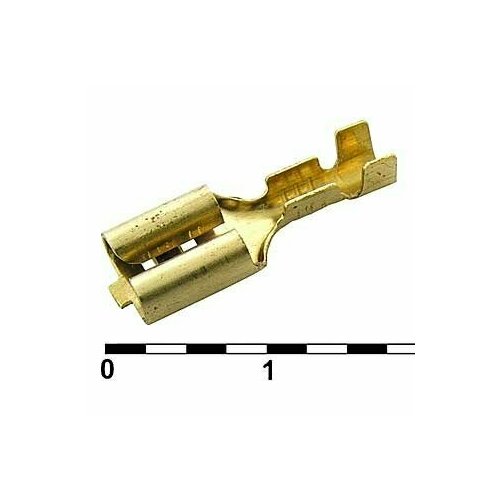 Клеммы ножевые неизолированные DJ622-D6.3A (RUICHI) / Комплект из 10 шт.