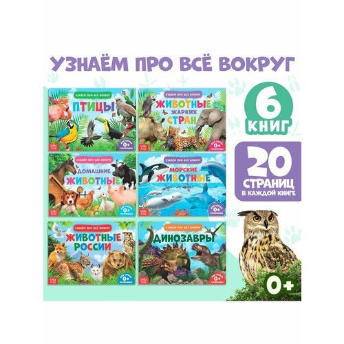 Книжки для обучения и развития обучающая книжка домашние животные 18 животных