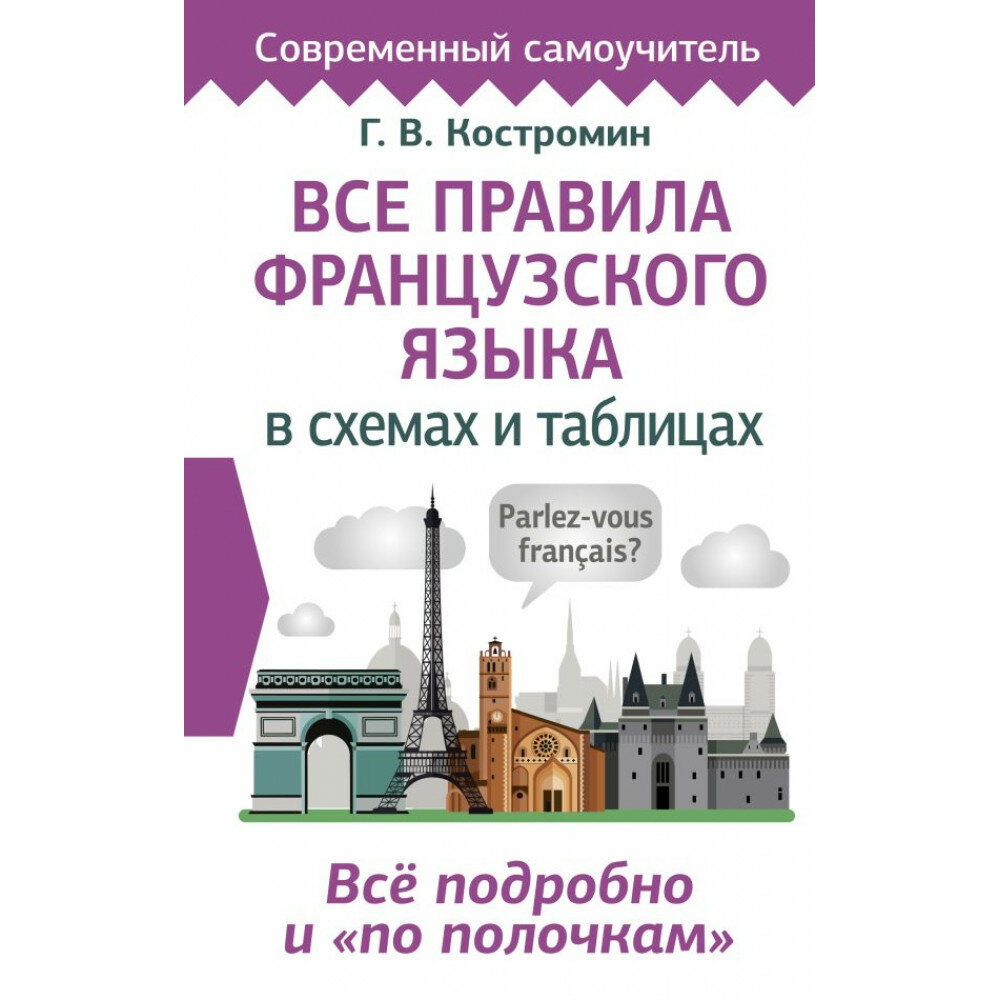 Все правила французского языка в схемах и таблицах. Костромин Г. В.