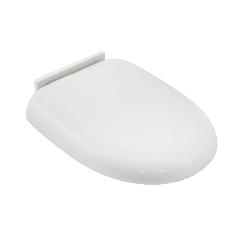 фото Сиденье для унитаза пластиковая с микролифтом, заоваленная