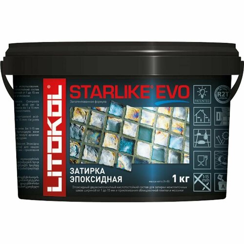 Затирка эпоксидная LITOKOL STARLIKE EVO S.350 blu zaffiro (1кг)
