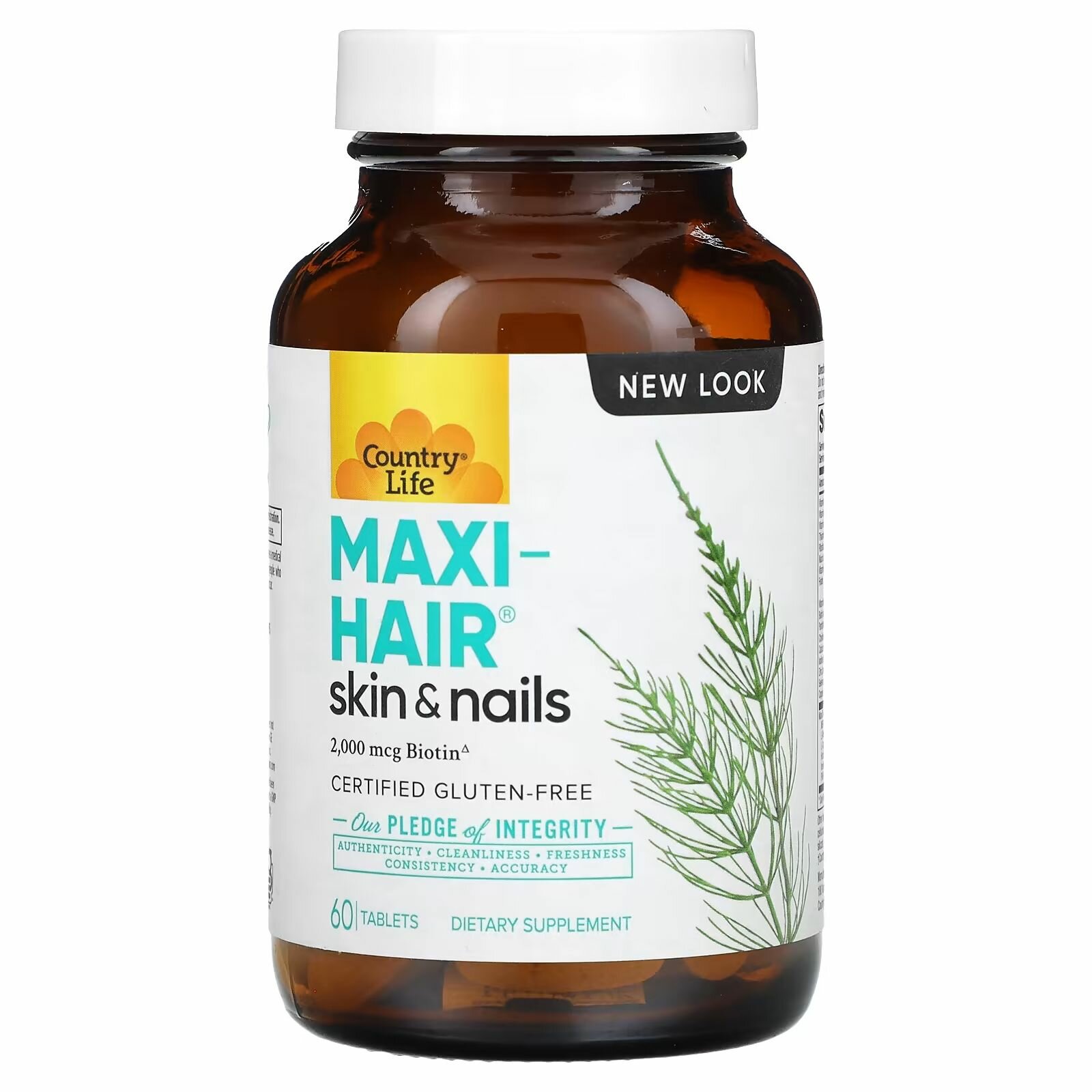 Country Life MaxiHair витамины для кожи и ногтей 60 таблеток