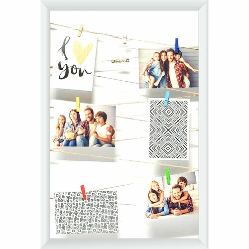 Держатель для фото в раме 40x60 см цвет белый 2377₽