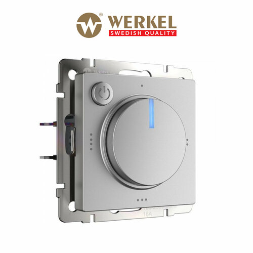 фото Терморегулятор werkel w1151106 / wl06-40-01, термопласт, серебряный