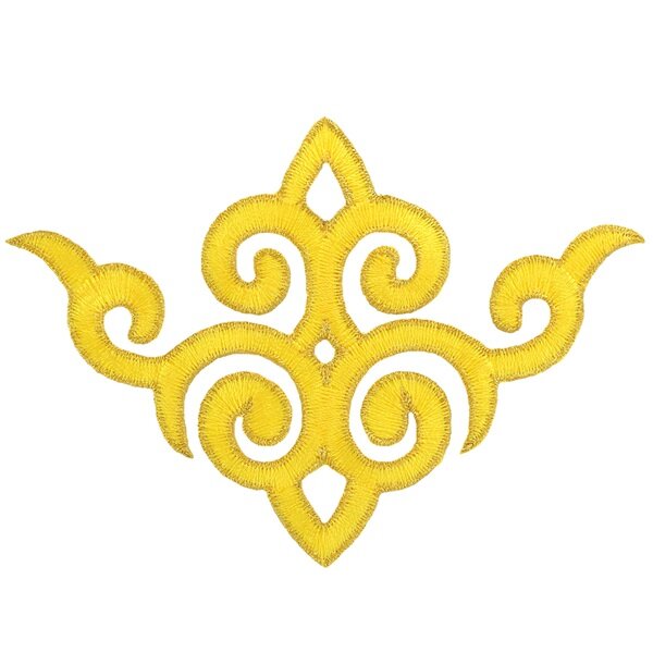 Вышитая термоаппликация для танцевальных костюмов, национальной одежды, обуви, упак.2 шт, размер 13*9 см, цвет: зеленый