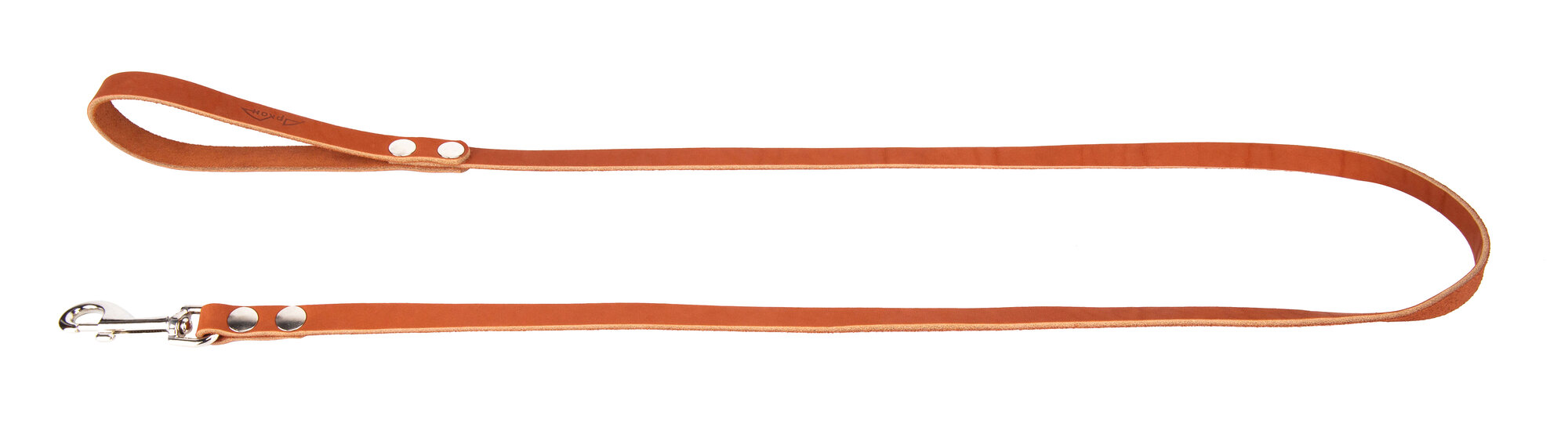 Поводок аркон кожаный 1.4м х 14мм однослойный, цвет Коньячный