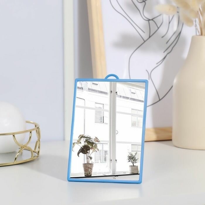 Зеркало настольное - подвесное зеркальная поверхность 92 х 13 см