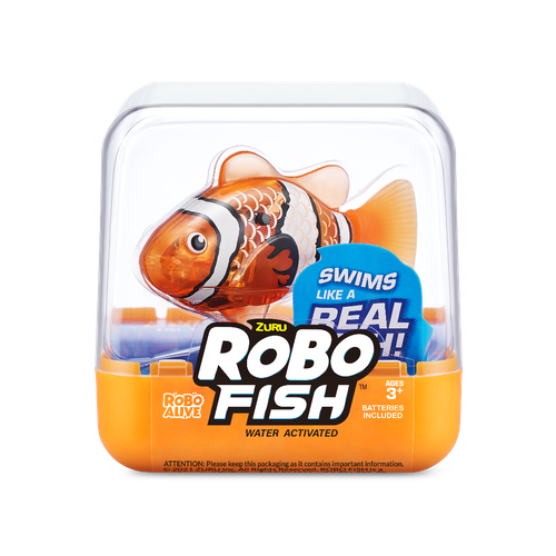 р рыбка Интерактивная игрушка Zuru Игрушка-роборыбка Zuru Robo Fish Золотой 5 см / зуру