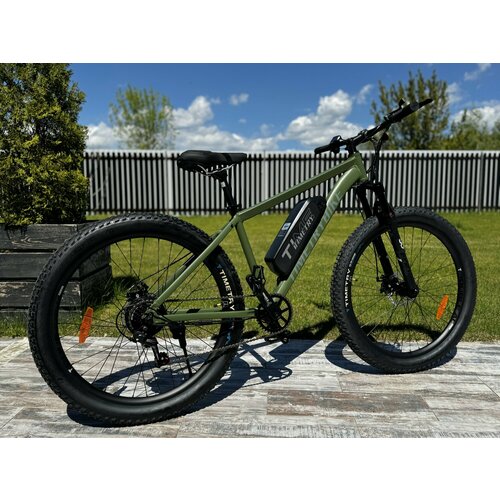 Электровелосипед полуфэтбайк Time Try 2757s Алюминиевая рама 17 Мотор 36V250W Взрослый Спортивный зеленый 59900₽