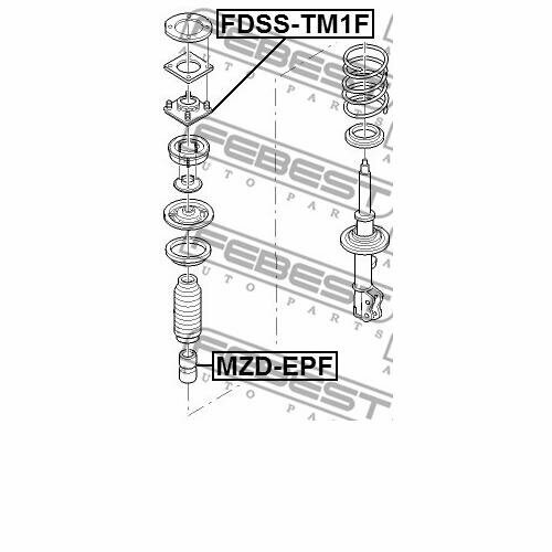 Опора переднего амортизатора Febest FDSS-TM1F