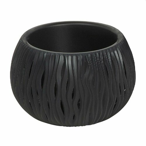 Кашпо для цветов напольное уличное садовое и комнатное, горшок для фикуса суккулентов орхидеи 3.9 л, вазон для кактуса на балкон большой пластиковый с декоративной подставкой