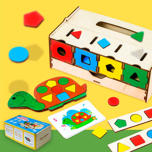 Деревянный развивающий сортер для малышей Чудо-сундучок монтессори игрушки монессори для малышей трехчастные карточки строение человека