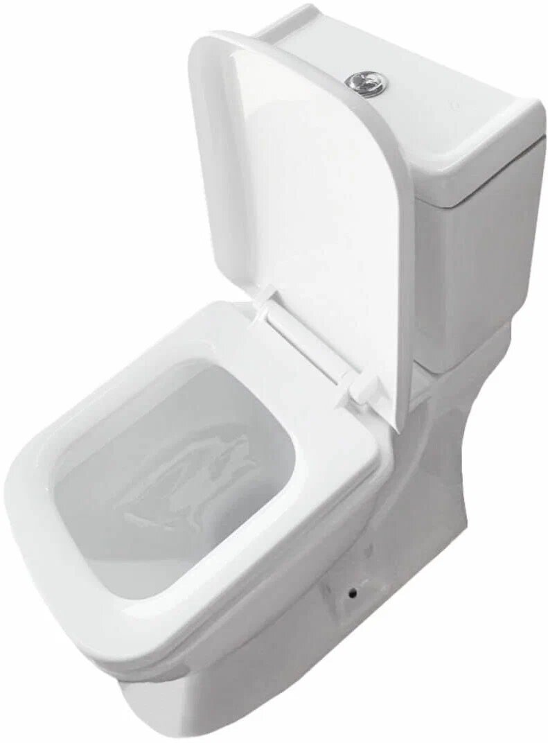 фото Унитаз напольный DERYA KERAMIKA DK-8036 белый, душевой смыв, сиденье с микролифтом