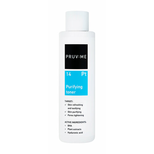 PRUV: ME Pt 14 Purifying toner Тоник для лица с BHA очищающий, 215 мл