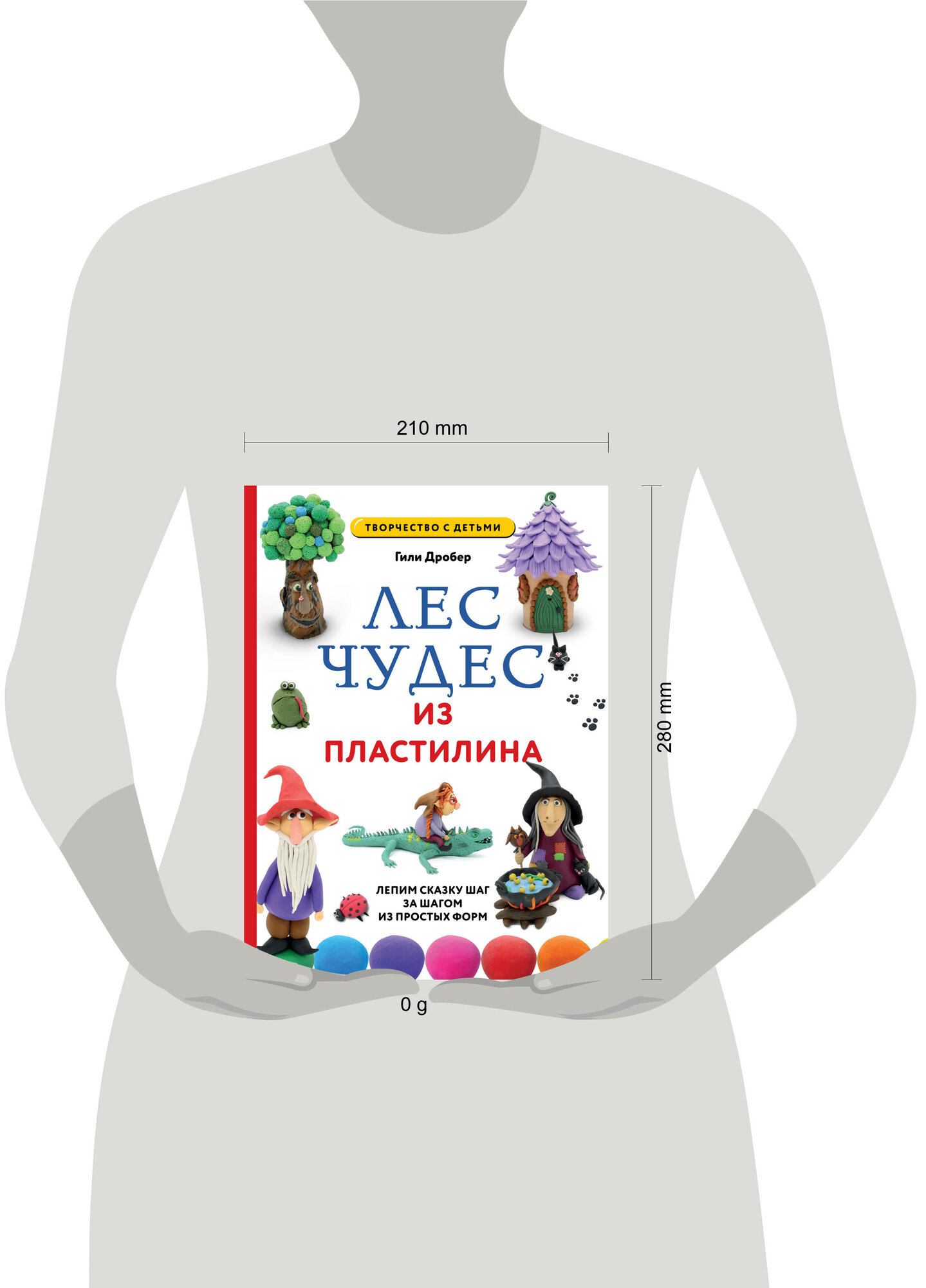 ЛЕС ЧУДЕС из ПЛАСТИЛИНА. Лепим СКАЗКУ шаг за шагом из простых форм - фото №14