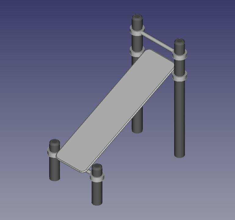 фото Скамья наклонная TROSET 001