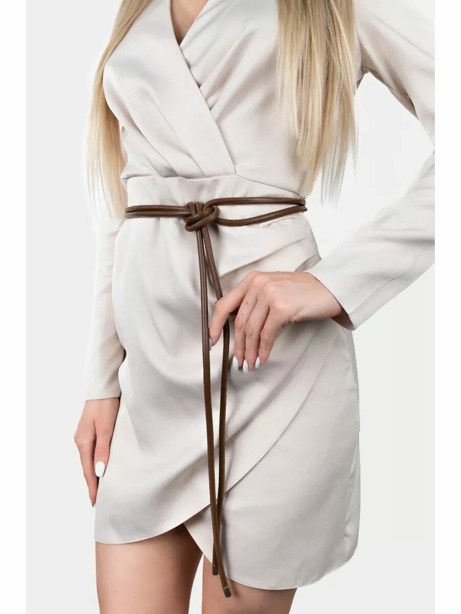 Пояс  для женщин, темно-коричневый — фото 1