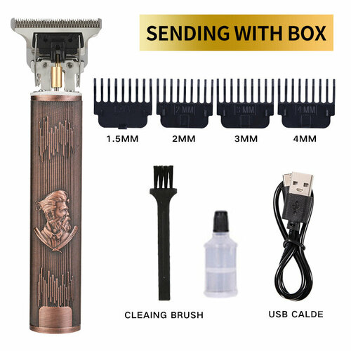 Электрическая машинка для стрижки волос корпус из АБС-пластика цвет Медный старик 53300₽