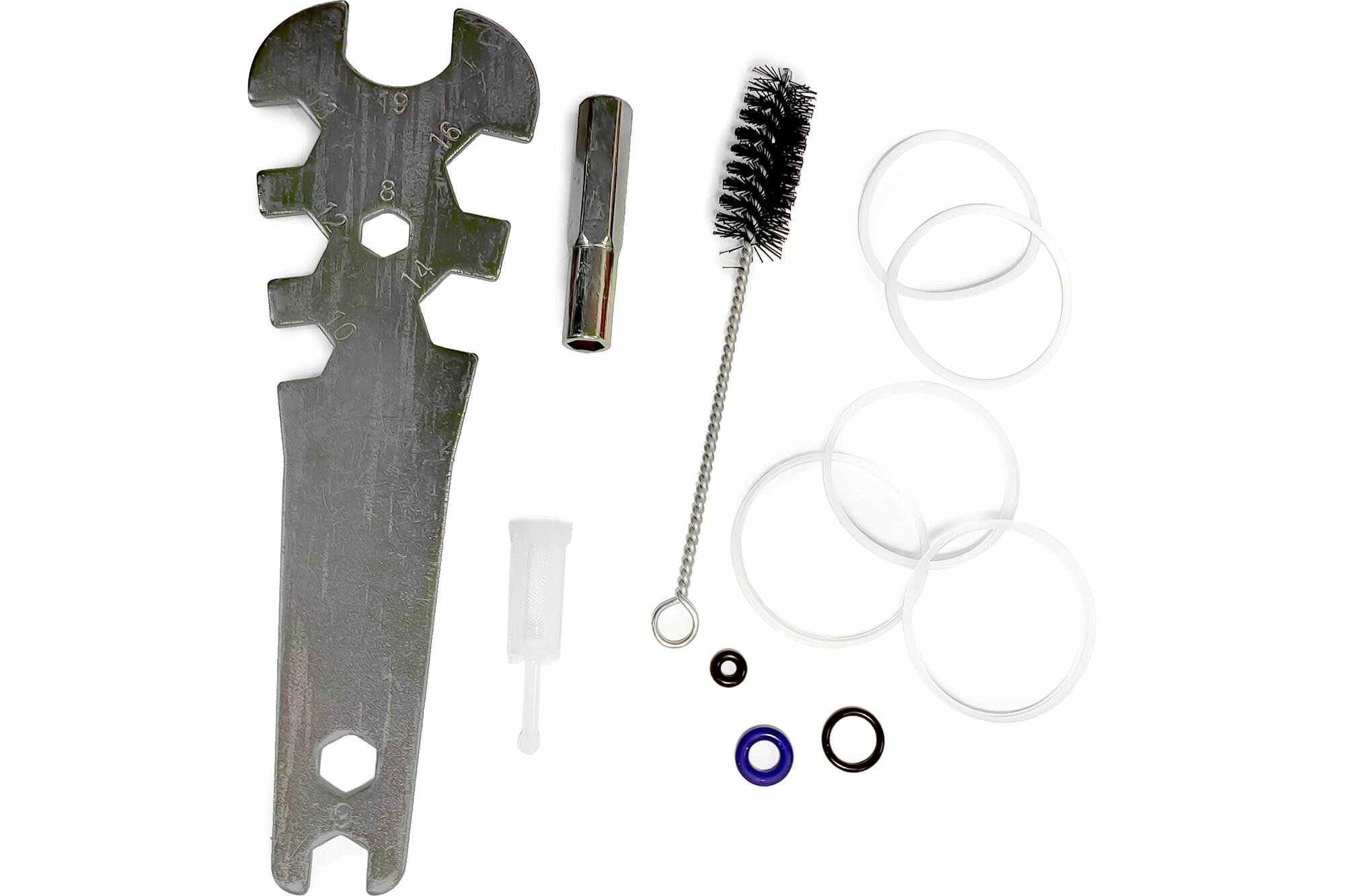 фото Пистолет окрасочный RRP Дюзы: 1.4 (профессиональный краскопульт) SKULL TITANIUM Spray gun с верхним пластиковым бачком