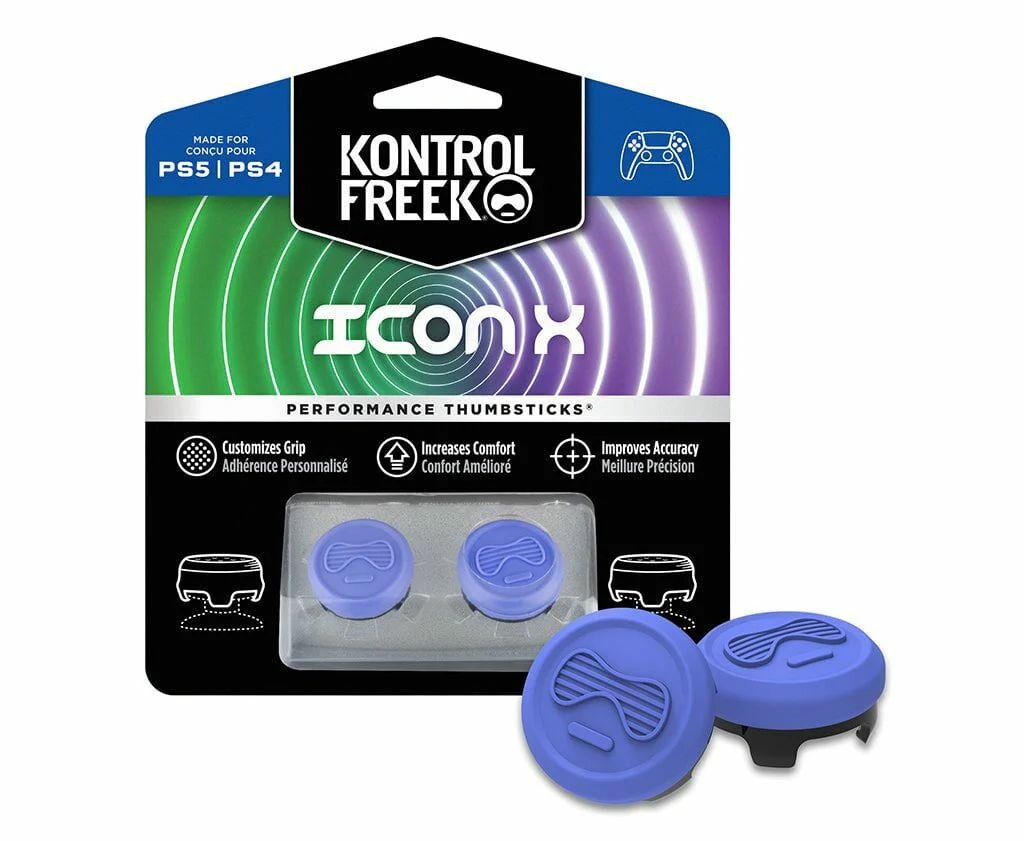 Насадки на стики FPS KontrolFreek Icon X фиолетовые для геймпада Sony PS4, PS5, Xbox 360 накладки 108