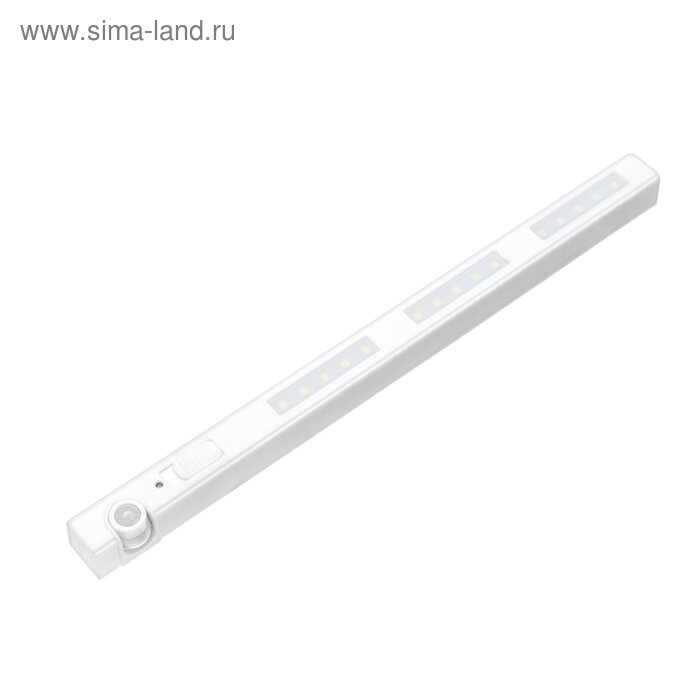 Светильник мебельный светодиодный 4 Вт 15 LED Датчик движения 3xAAA ( не в компл ) 4604495