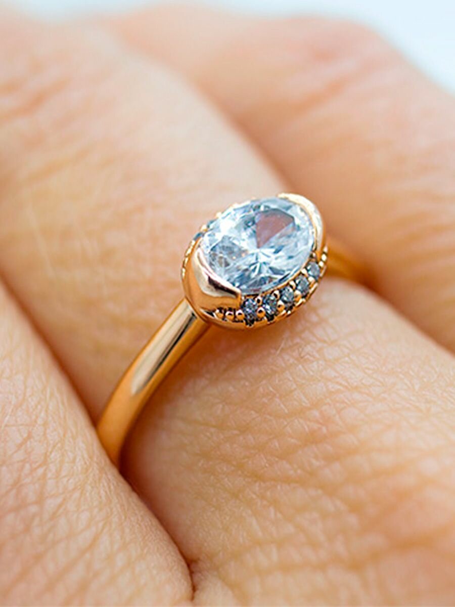 Кольцо XUPING JEWELRY, фианит, искусственный камень