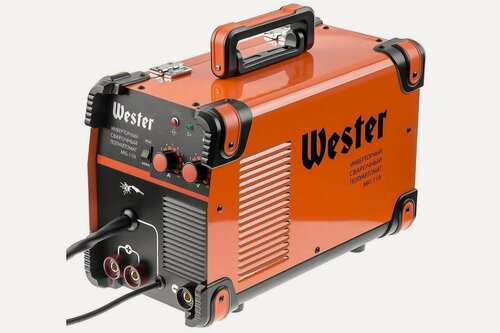 Изображение товара Полуавтомат сварочный инверторный WESTER MIG-110i 110А, комбинированный, электрод + проволока