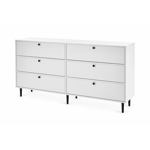 Комод SCANDICA Виго, 167х90,4х40 см. аляска белый