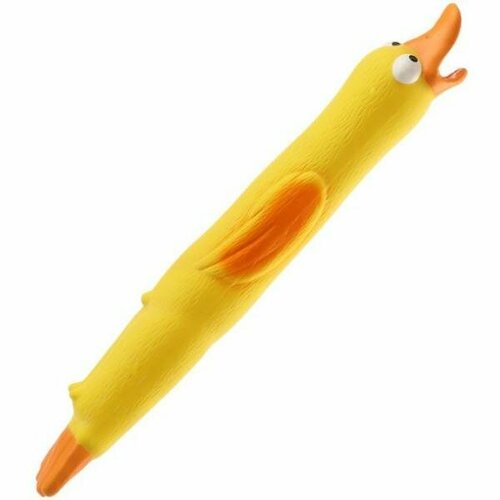 Triol Игрушка для собак из латекса "Утка хрустящая", 19*3,5см