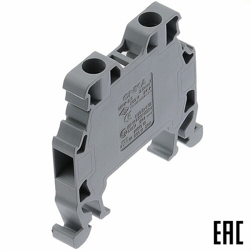 Клемма MRK 2,5 винтовая 1010012/ 1012 серая 2,5мм2 24А 750В ширина 5,9мм ONKA (10 шт. в комплекте)