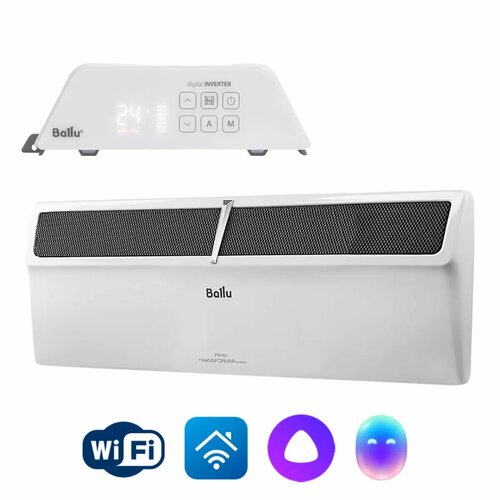 Комплект конвектор Ballu Plinth Inverter BECPL-1000 с блоком управления BCTEVU-4I инверторный WI-FI 1362700₽