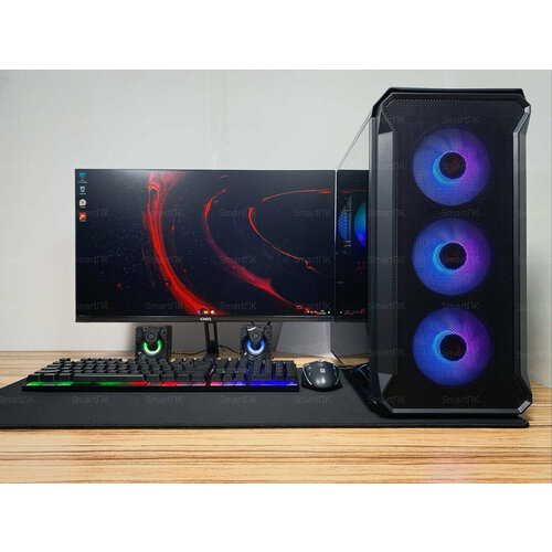Игровой компьютер Трон intel RX-5700 XTSSD-1024gОЗУ-32gМонитор 24Windows 11 153717₽