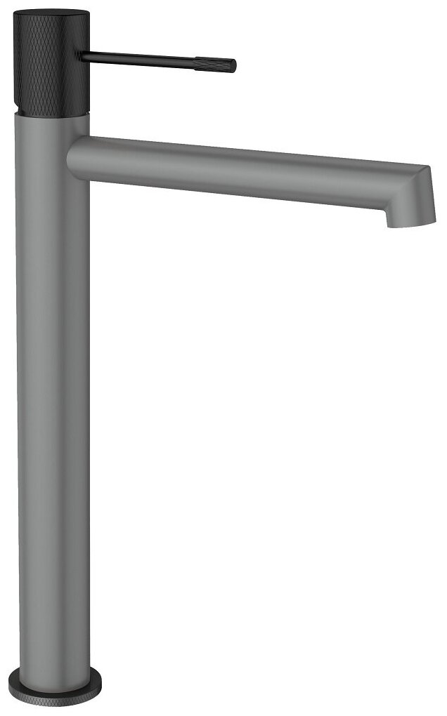 AltroBagno Cмеситель для раковины AltroBagno Intento 010216 GrNe Серый/Черный