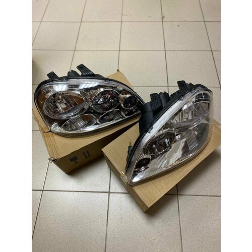 Фара с электрокорректором Chevrolet Lacetti седан/универсал, комплект, 2шт, Корея