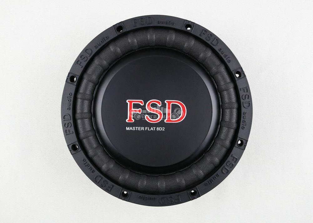 Сабвуфер автомобильный FSD audio MASTER FLAT 8 D2 (8 дюймов) плоский, RMS-200Вт, 2+2Ом