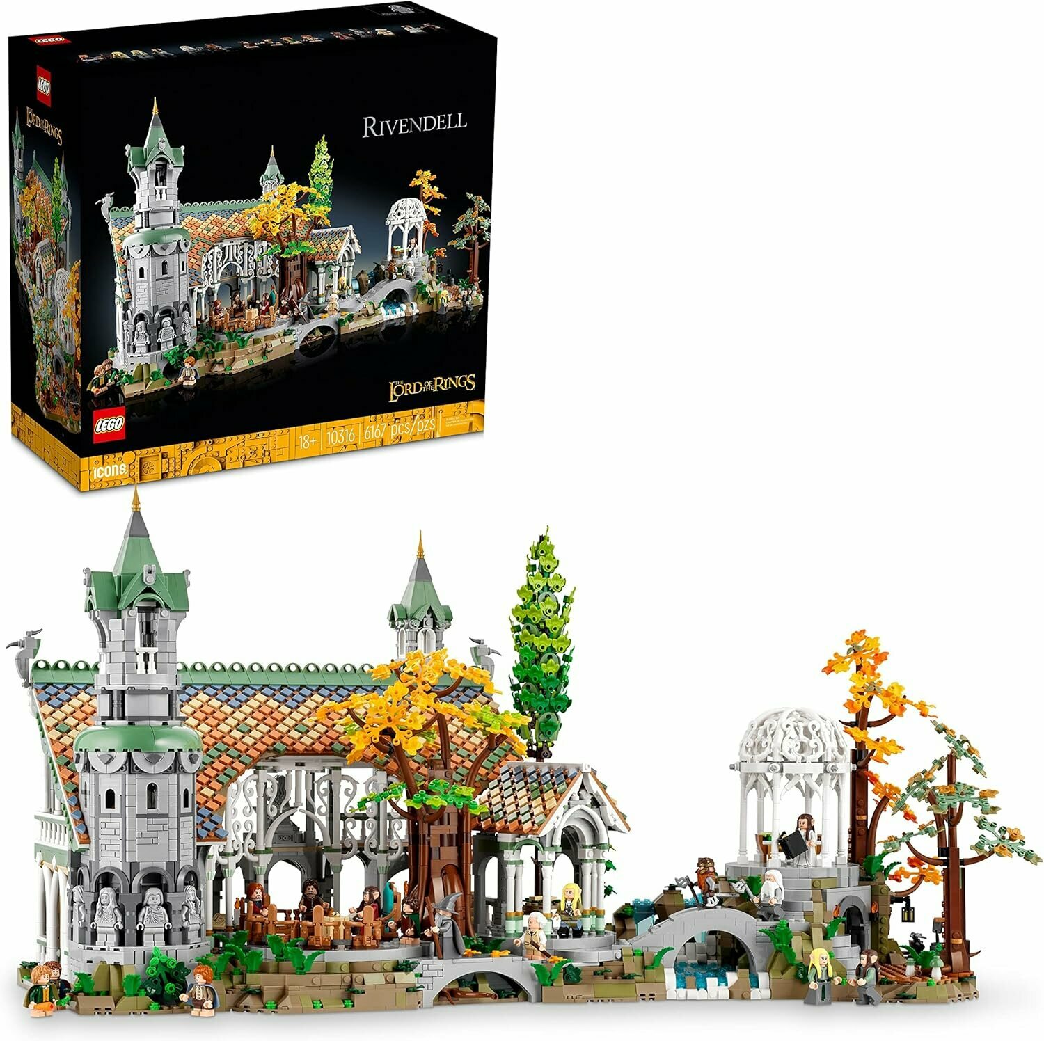 Конструктор LEGO Icons 10316 The Lord of the Rings: RIVENDELL Властелин Колец: Ривенделл, 6167 дет. — фото 1