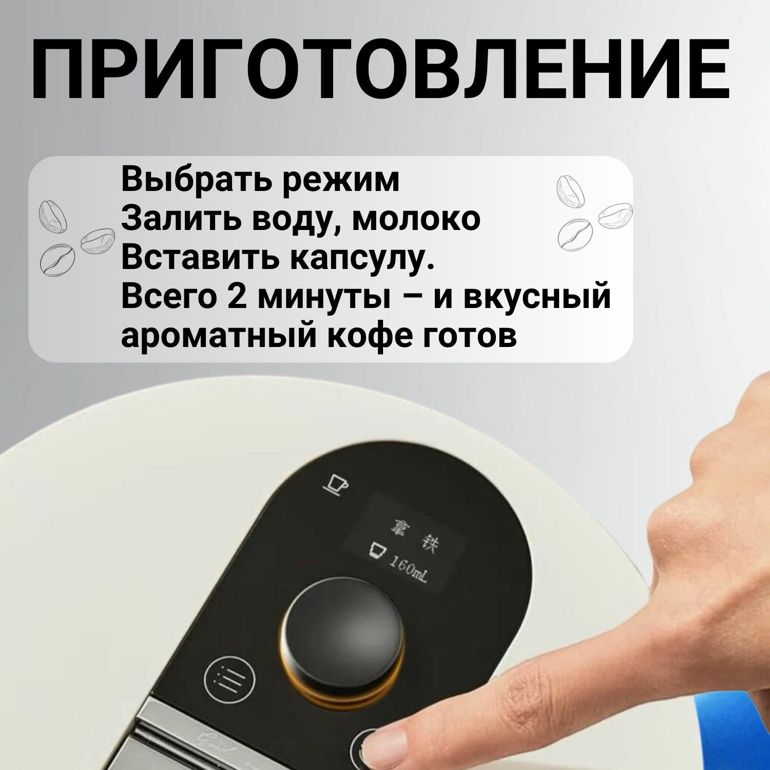 Капсульная автоматическая кофемашина Xiaomi Scishare Capsule Coffee Machine 1.7L(S1205) с капучинатором , 1500Вт, давление 19бар, регулировка порции (термопот+кофемашина+капучинатор 3-В-1) — фото 1