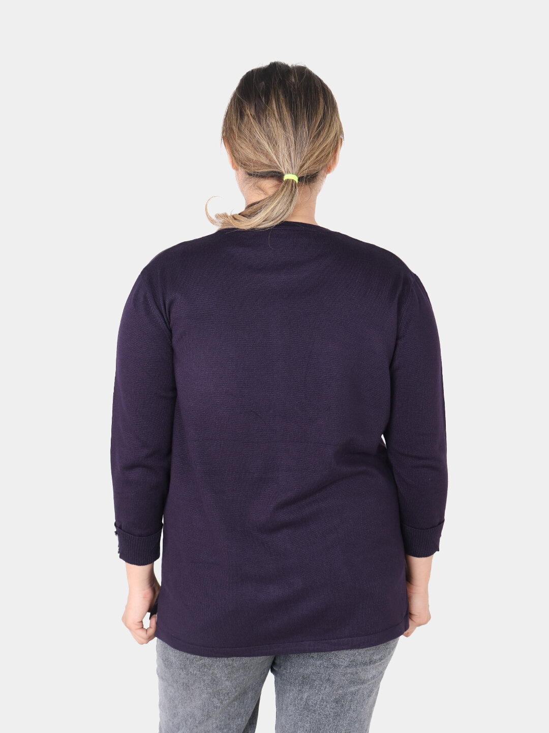 Свитер размер 54, , фиолетовый — фото 1