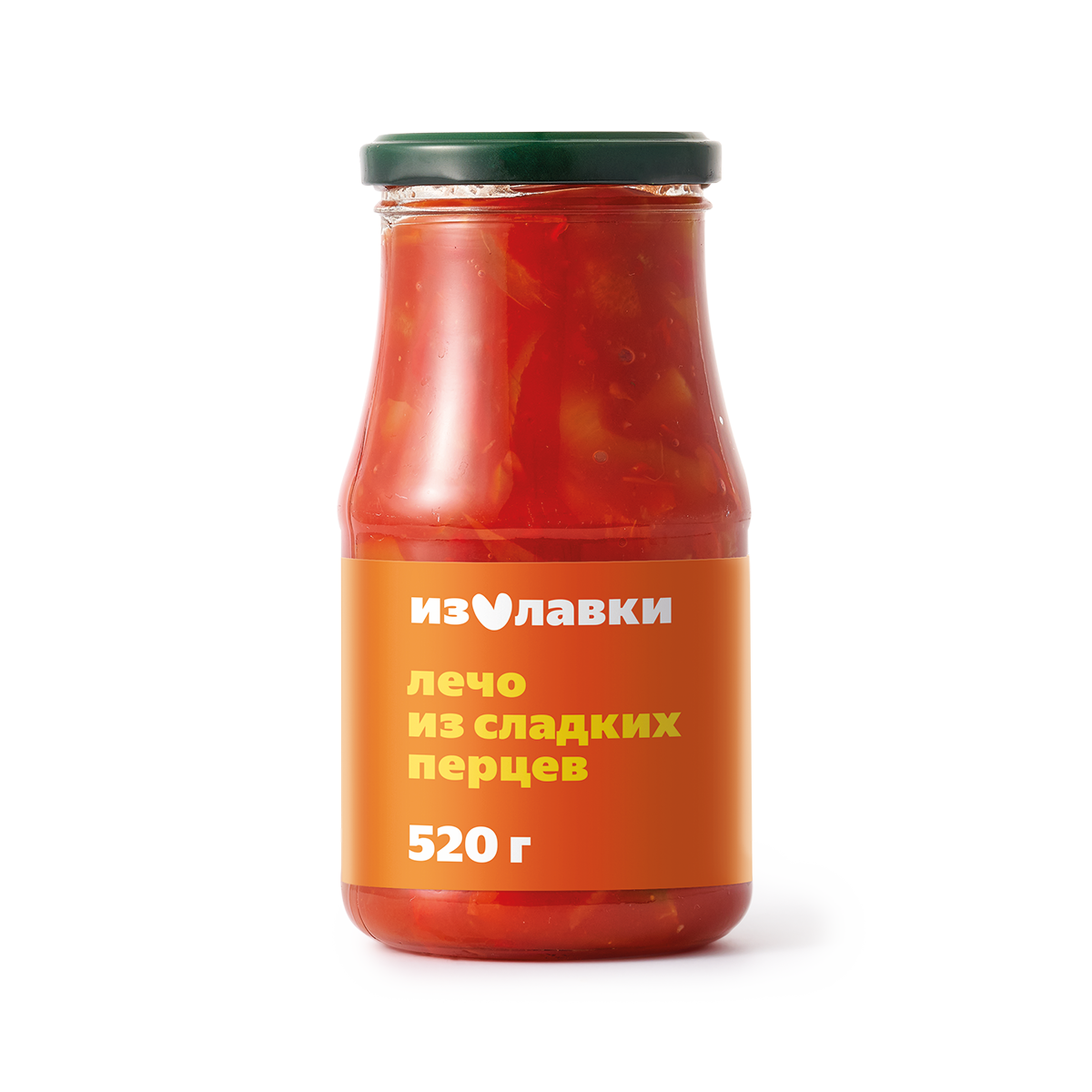 Лечо из сладких перцев "Из Лавки", в стеклянной банке, 520 граммов, 1 упак.