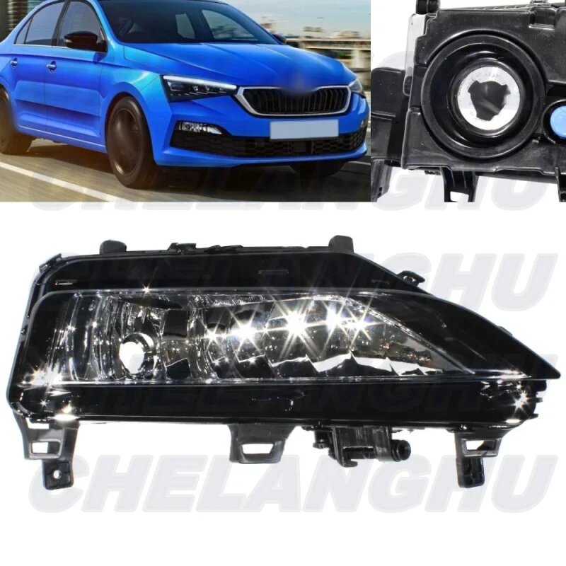 Для Skoda Rapid 2020 2021 2022 2023 русская версия правая передняя противотуманная фара без лампочек автомобильные аксессуары 5JA 941702 Б