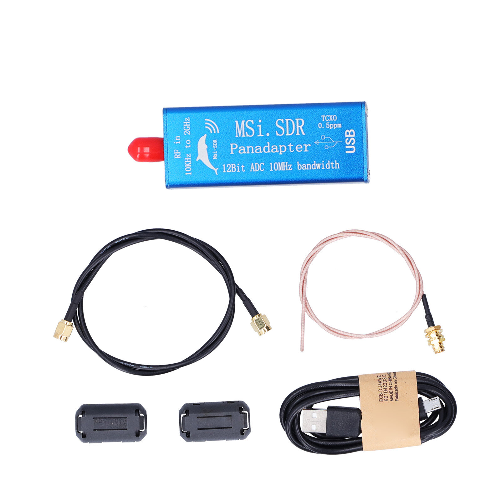 Приемник SDR широкополосный программный радио MSI.SDR Тест Антенны Комплект TCXO 0,5PPM 10 кГц -2 ГГц