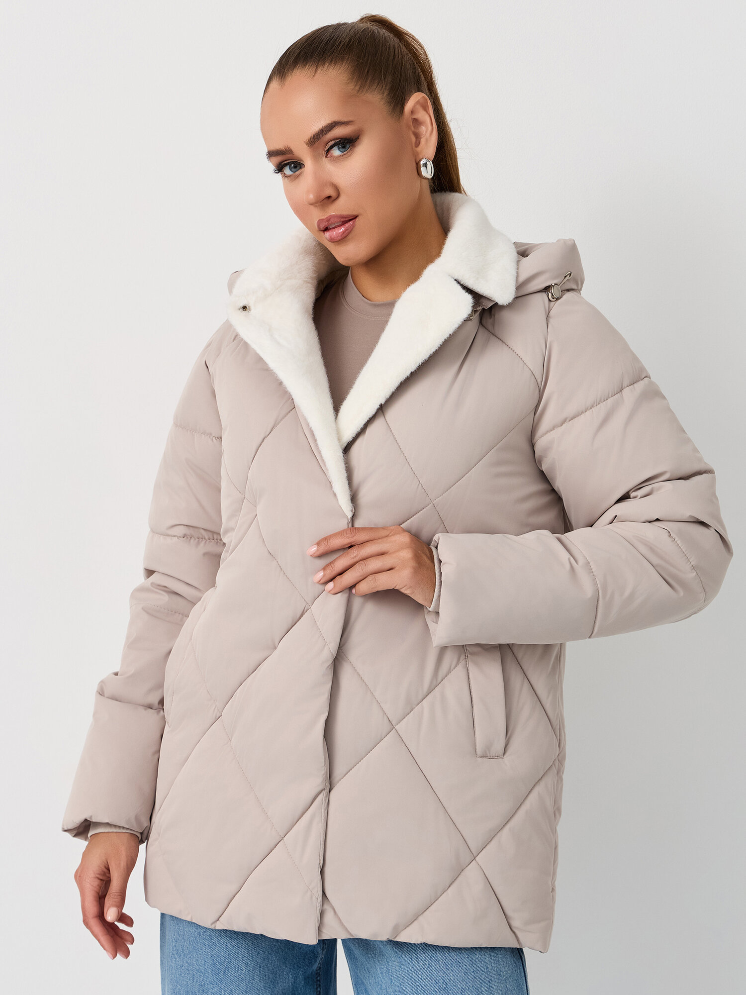 Куртка Abby, размер L, светло-бежевый