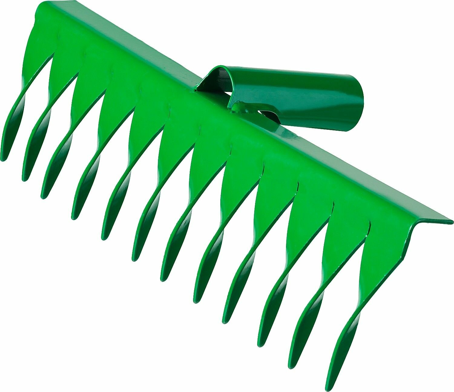 Грабли росток 312x72 мм сталь 12 зубцов витые рабочая поверхность с покрытием краской без черенка 39600-12_z01