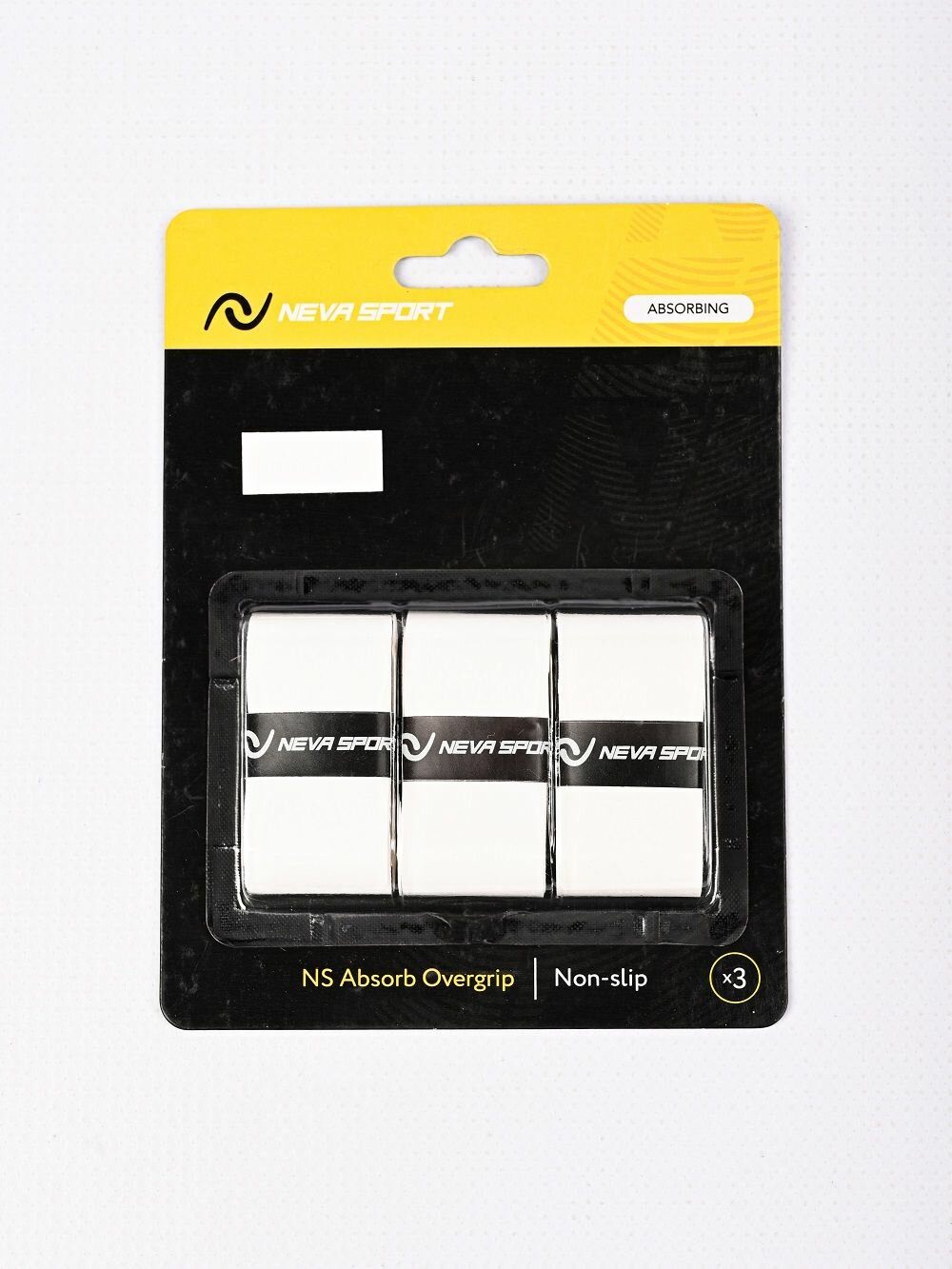 Овергрип NEVA SPORT ABSORBING белый (3 шт.)