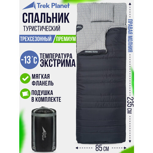 Кемпинговый спальник-одеяло Trek Planet Celtic Comfort для походов в летне-осенний период.